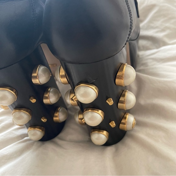 Gucci loafer platform heels with pearl heels new never worn - Picture 6 of 8